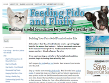 Tablet Screenshot of feedingfidoandfluffy.com
